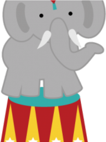 Cartoon Circus Elephant - Elephant Circus Png (640x480), Png Download