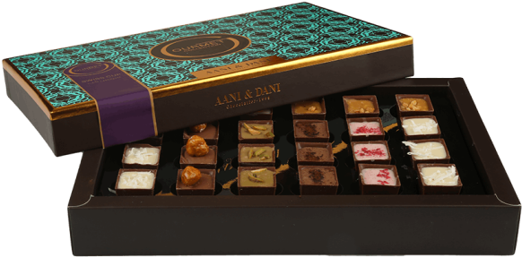 Gourmet Swiss Cup Medium Box - Chocolate (640x640), Png Download