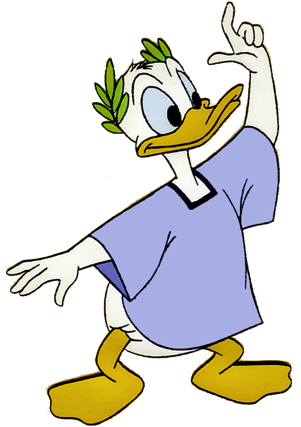 Donald Duck Clipart - Donald Duck Roman (600x874), Png Download