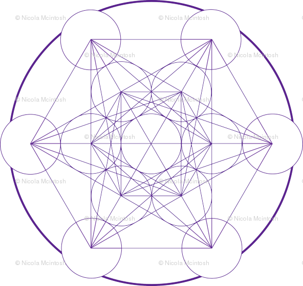 Metatron's Cube (592x560), Png Download