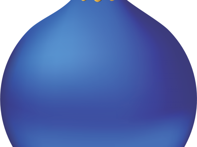 Christmas Ornament Clipart Blue - Sphere (640x480), Png Download