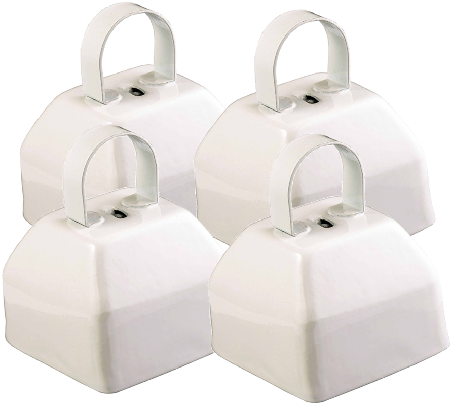 White Plain Cowbell Small Pack 4 [gogo Bells] - Bag (1000x1000), Png Download
