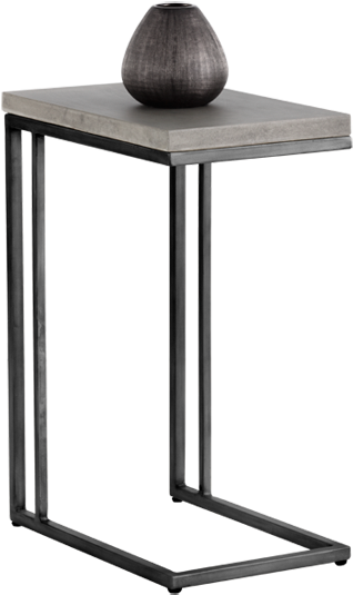 Sawyer C Shaped End Table C Shaped Accent Table - Sofa Tables (1000x800), Png Download