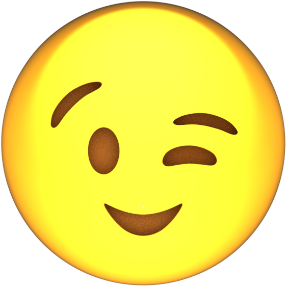 U 1f609“winking Face” - Smiley (1280x720), Png Download