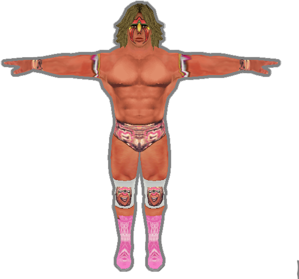 The Ultimate Warrior Model Sculpted And Tested With - Wrestler (609x556), Png Download