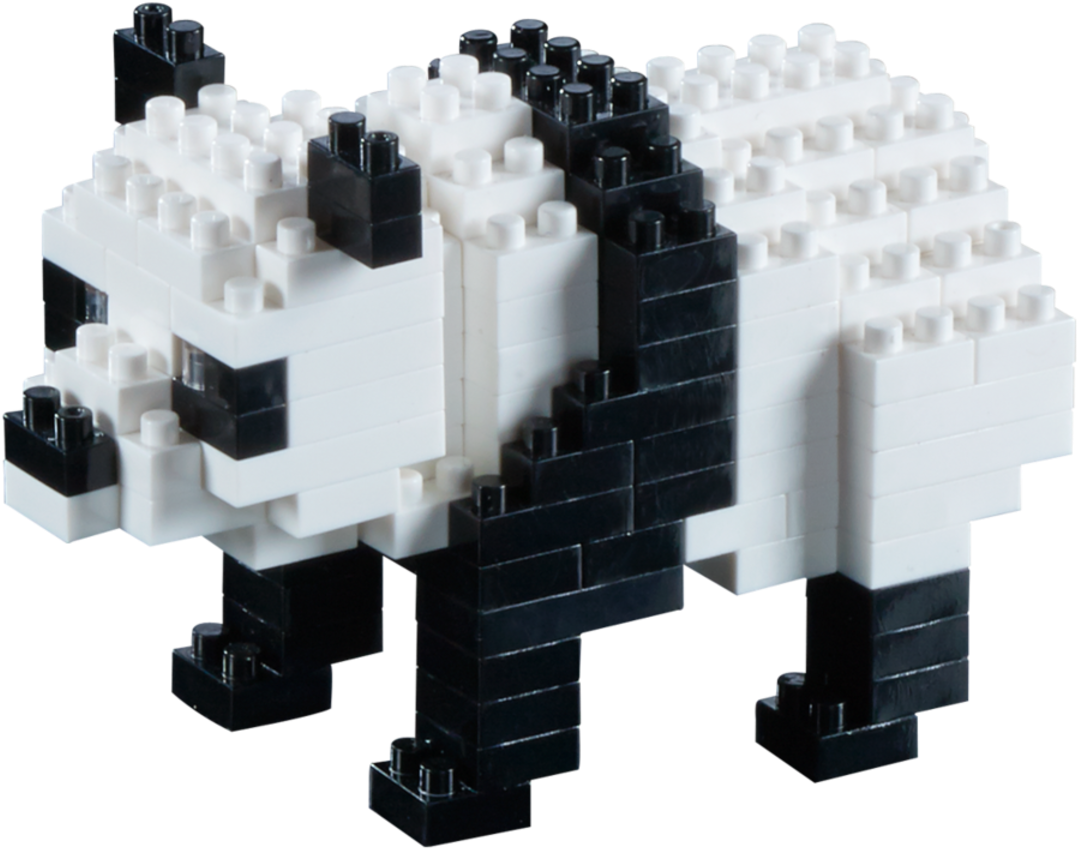 Panda Bear Brixies Stones (1200x1200), Png Download