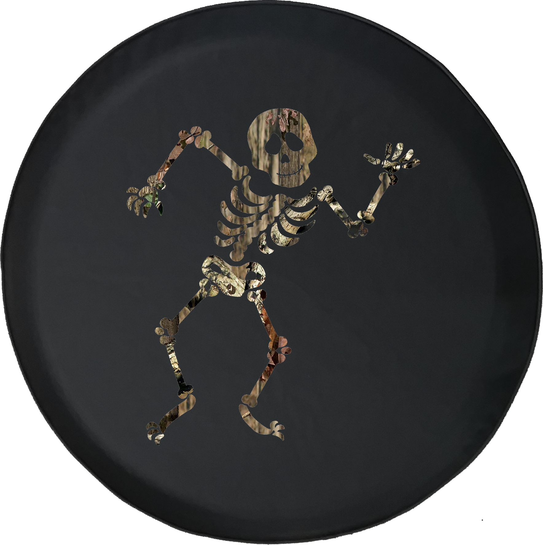 Dancing Skeleton Offroad Jeep Rv Camper Spare Tire - Circle (1768x1777), Png Download