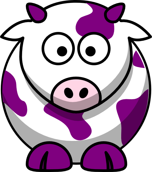 Png Library Clip Art At Clker Com Vector Online - Cartoon Cow Outline (528x598), Png Download
