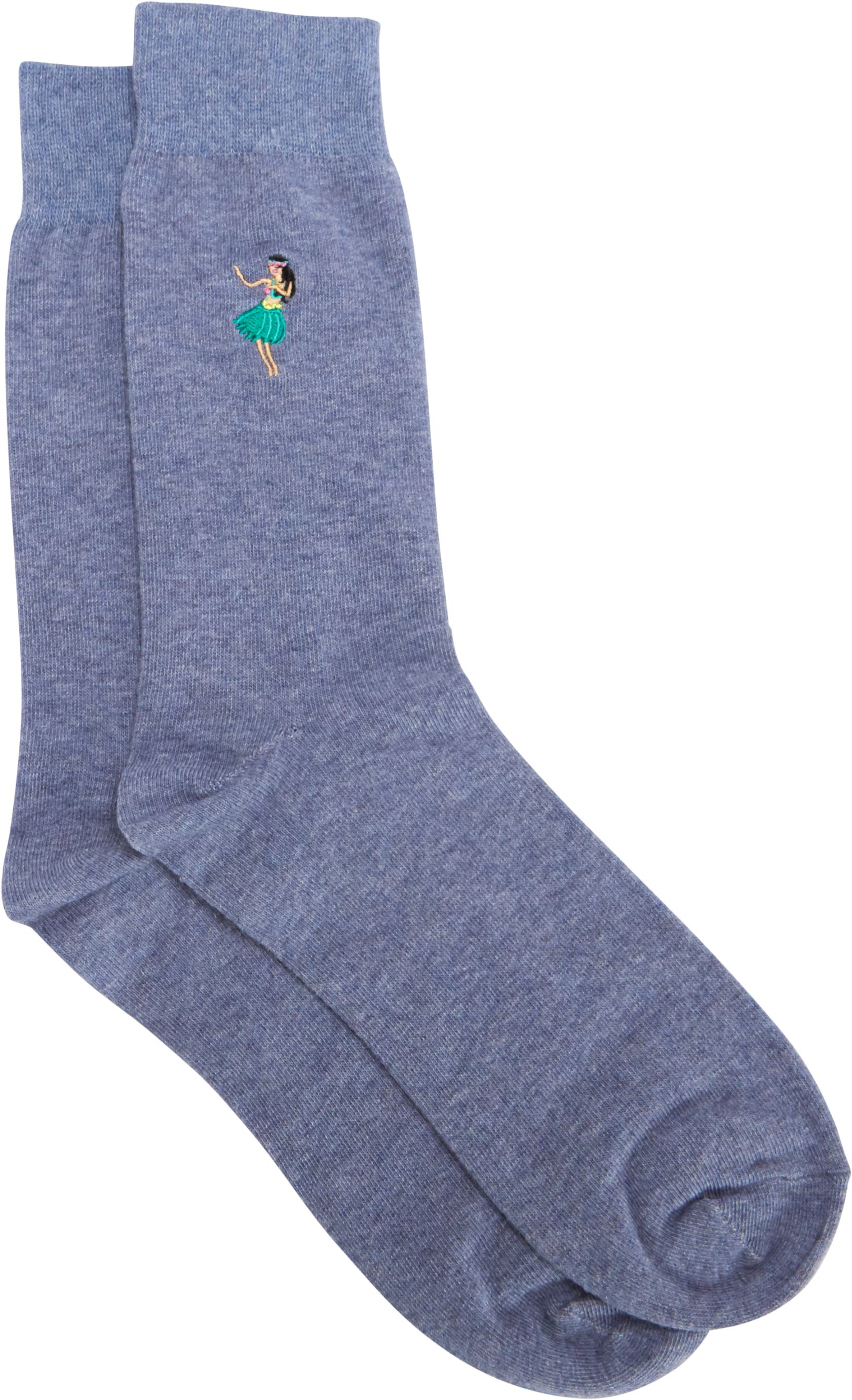 Stormy Blue Hula Girl Sock - Sock (3000x3000), Png Download