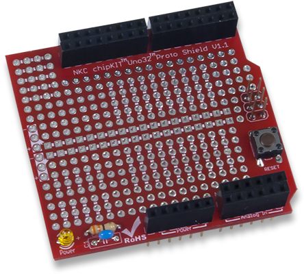 Protoshield For The Chipkit Uno32, Oblique - Electronics (600x600), Png Download
