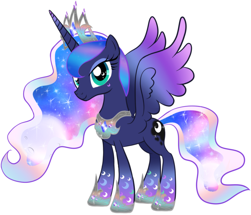 Http - //66 - Media - Tumblr - Nmbwwriurw1s2l2ugo1 - My Little Pony Rainbow Power Princess Luna (1000x800), Png Download
