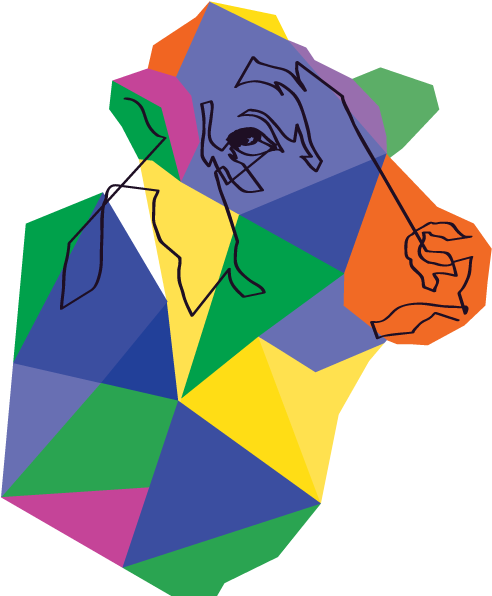 Cow Design Vector Illustration Graphic - Illustration (960x720), Png Download