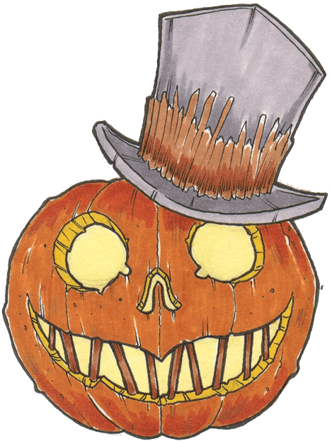 Hat Pumpkin - Jack-o'-lantern (1170x660), Png Download