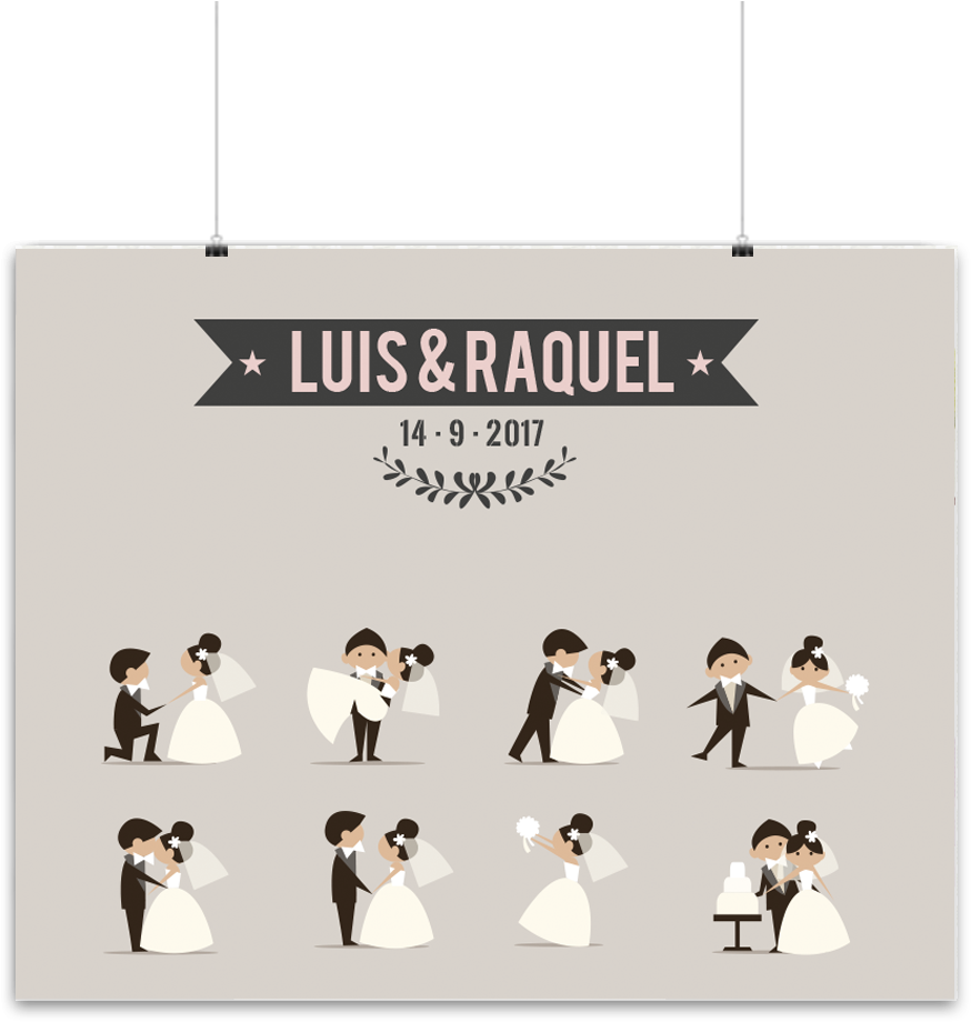 Photocall Novios - 41 Ans De Mariage (1024x1024), Png Download