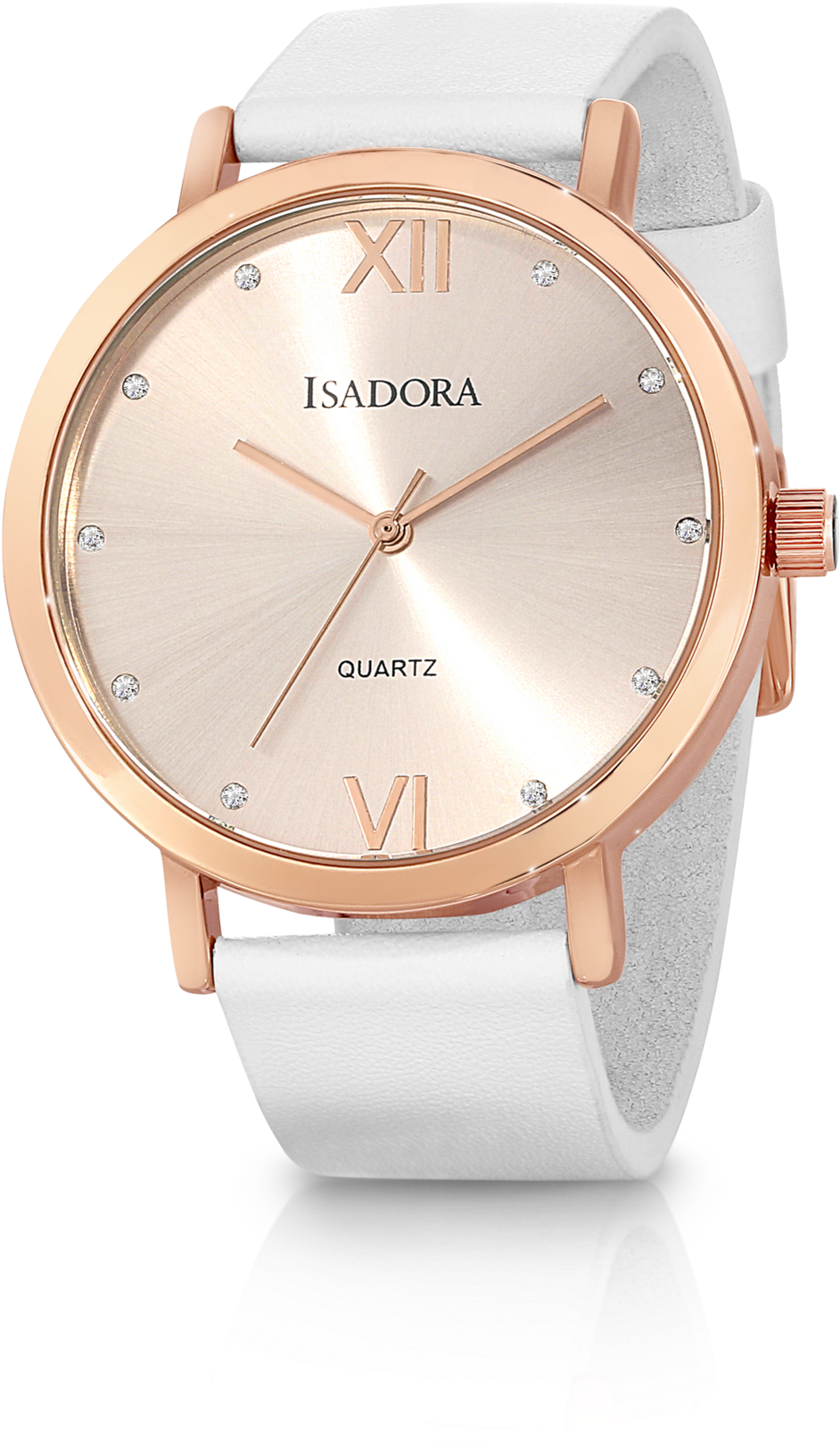 Merida By Isadora Rose Dial White Leather Strap - Analog Watch (1920x1920), Png Download
