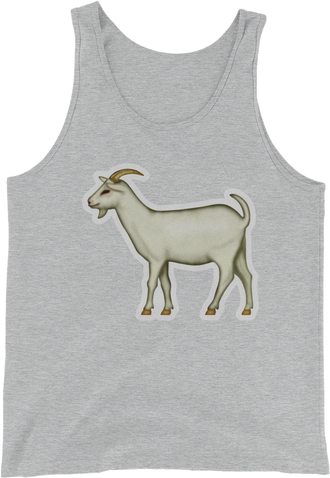 Men's Emoji Tank Top - Goat (1000x1000), Png Download