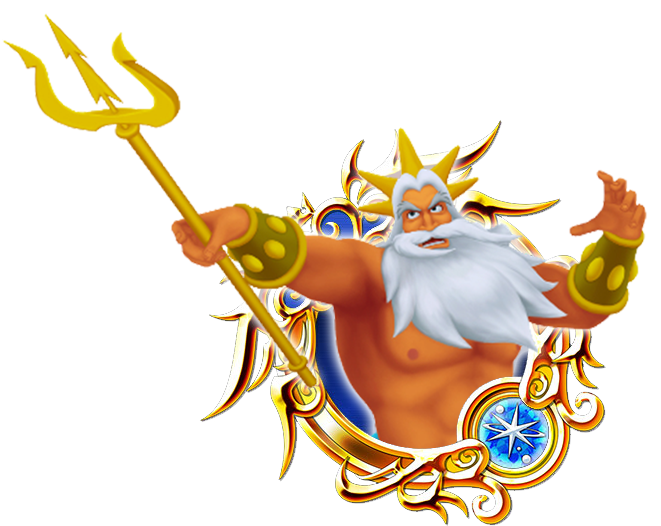 Custom Medals King Triton By Triples Art - Toon Kairi And Xion (679x679), Png Download