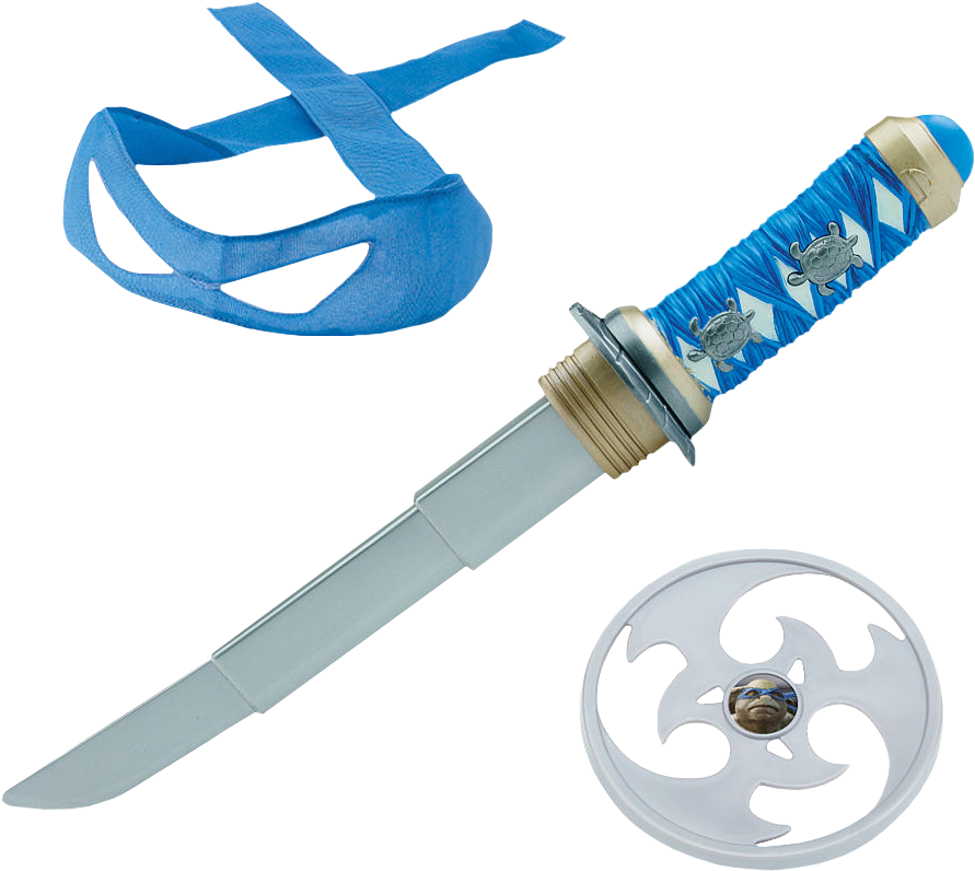 Leonardo's Conceal And Reveal Sword Role Play Kit - Ninja Turtles Leonardo Weapon (907x817), Png Download