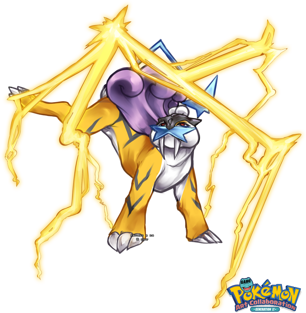 Raikou Used Thunder By Kavaro - Pokemon Snap (978x1000), Png Download