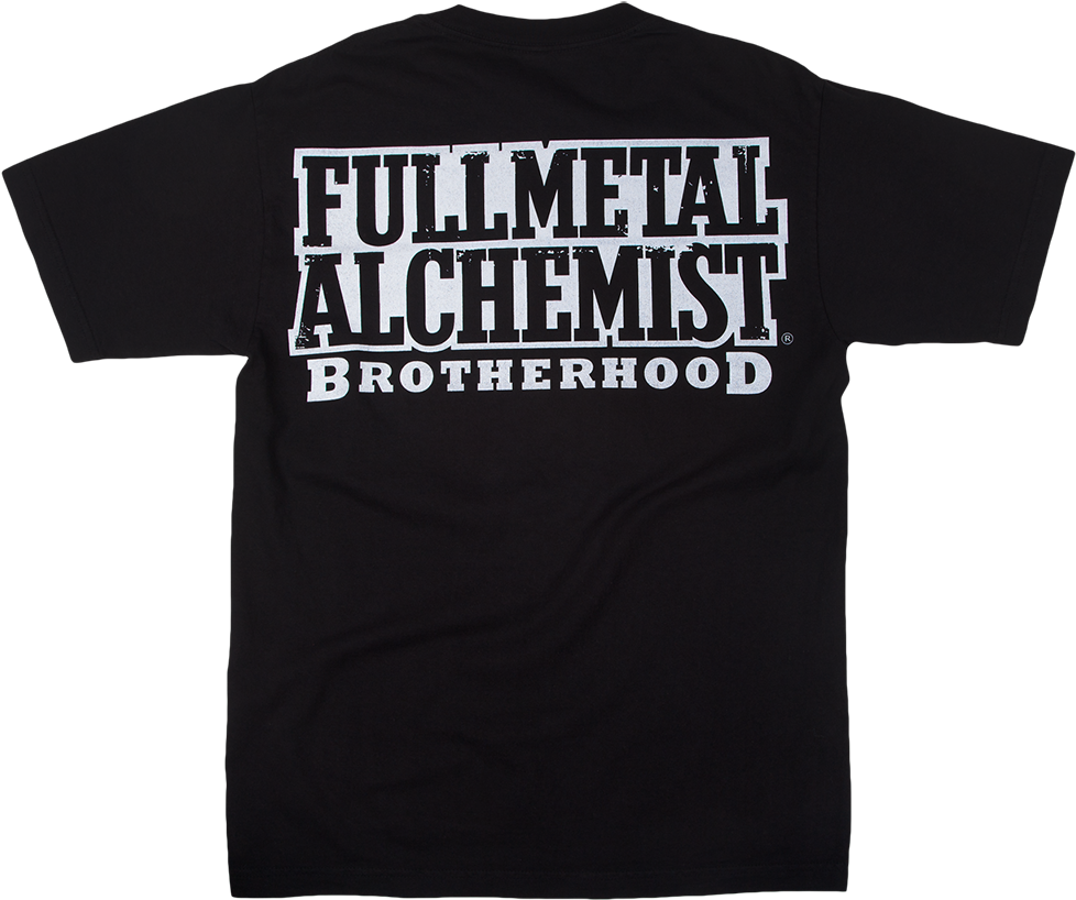 Full Metal Alchemist Brothers Black Tee - Active Shirt (1200x1200), Png Download
