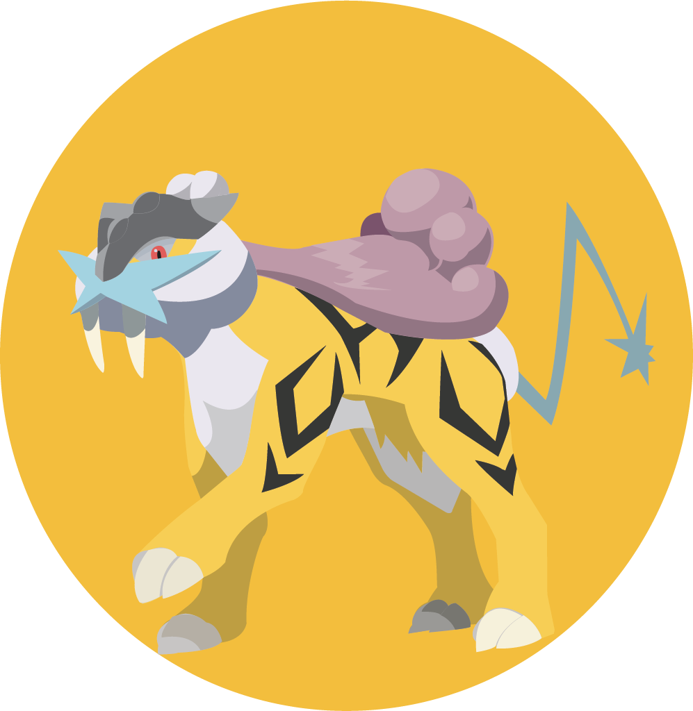 Raikou - Pokemon Dog Trio (997x1024), Png Download
