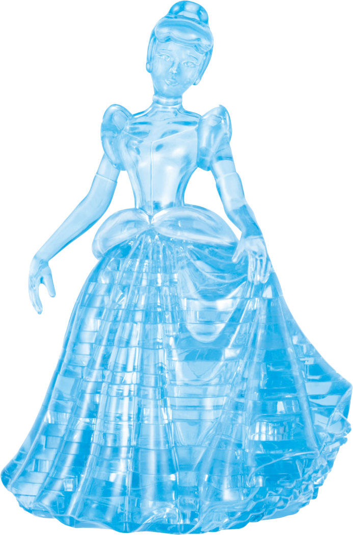 Disney - Original 3d Crystal Puzzle Cinderella (693x1049), Png Download