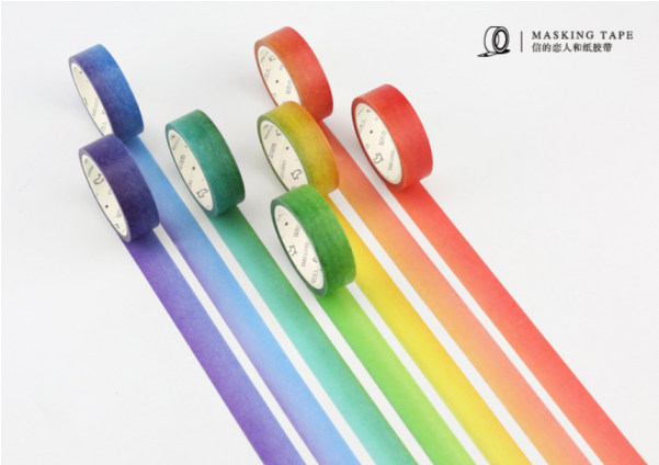 Rainbow Color And Beautiful Gradient - Masking Tape (600x600), Png Download