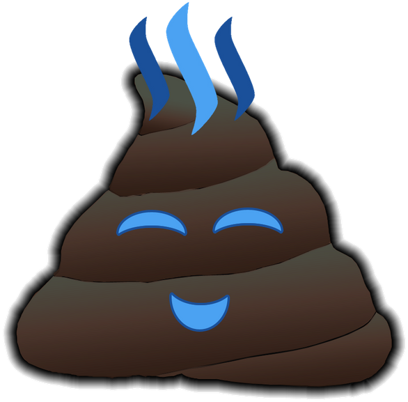 Steem Poo Emoji - Cartoon (640x735), Png Download