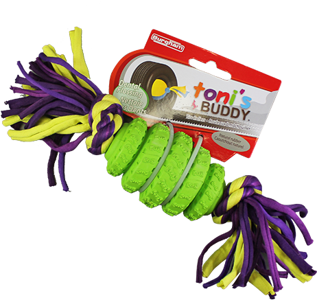 Toni's Buddy Tire Roller With Rope - Illustration (600x600), Png Download