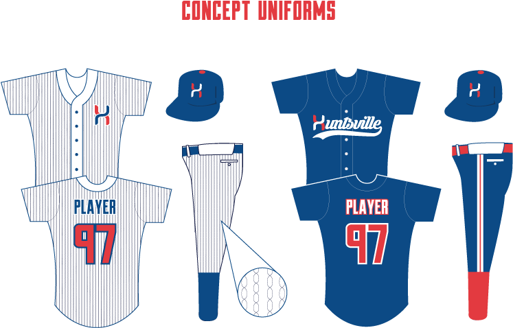 In The Home Uniforms, The Dna Theme Continued With - Huntsville Stars Uniforms (792x612), Png Download