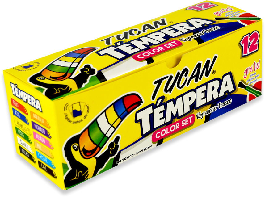 Témpera Tucan Clásica 12 Colores - Lego (900x900), Png Download