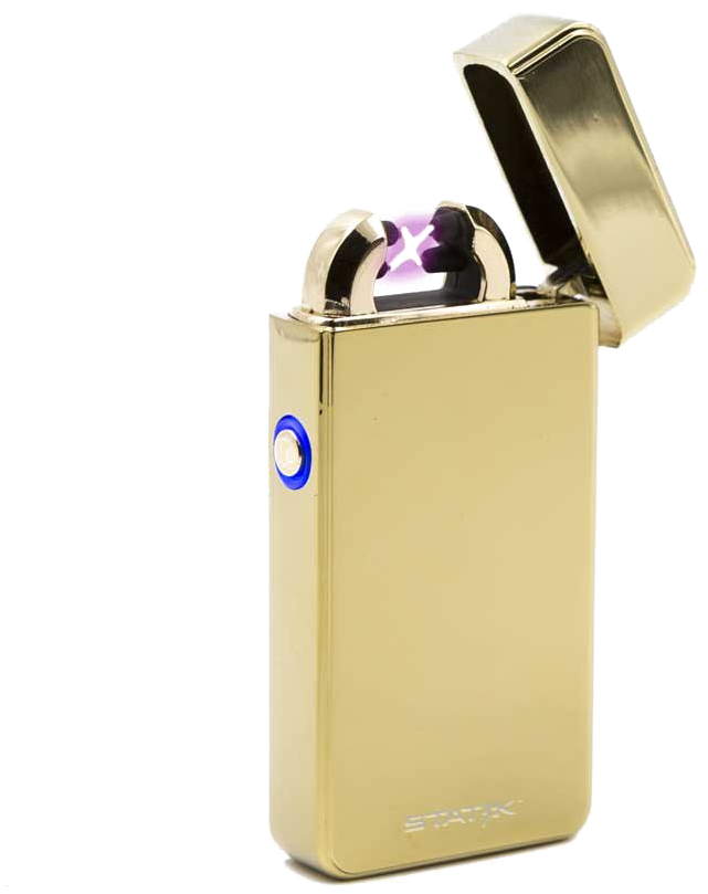 Lighter Png Transparent - Gold Electric Lighter (1024x1024), Png Download
