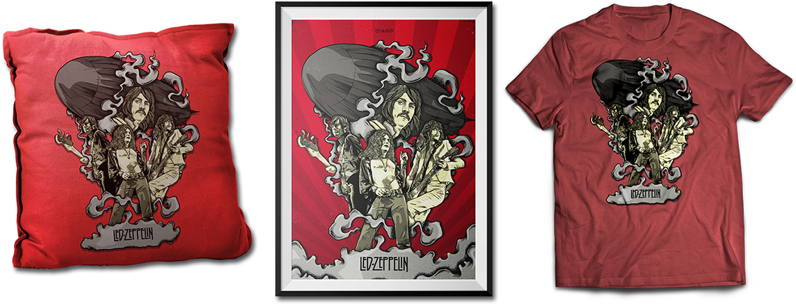 Led Zeppelin - Harley Quinn (1200x471), Png Download