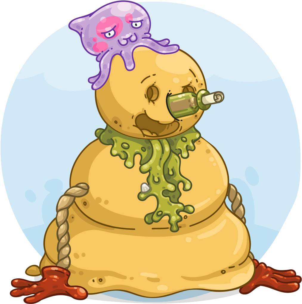 Sandy The Seaside Sandcastle - Cartoon (1024x1024), Png Download