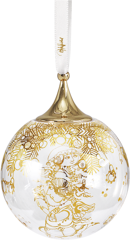 Wiinblad Christmas Bauble Gold Oe7 5 Cm Bw - Locket (1200x1200), Png Download