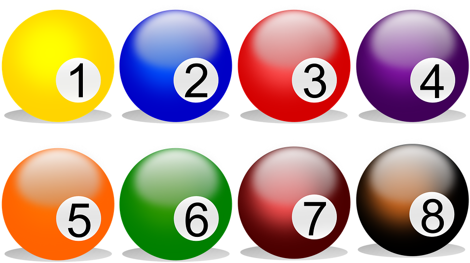 Clipart Ball Billiards - Bolas De Billar Con Numeros (960x564), Png Download