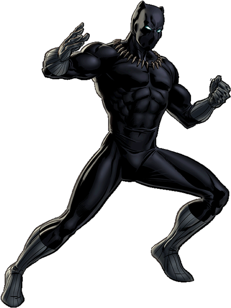 Black Panther Free Download Png - Marvel Black Panther Clipart (800x1048), Png Download