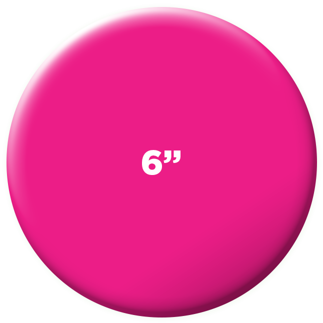 6" Round Buttons - Circle (646x646), Png Download
