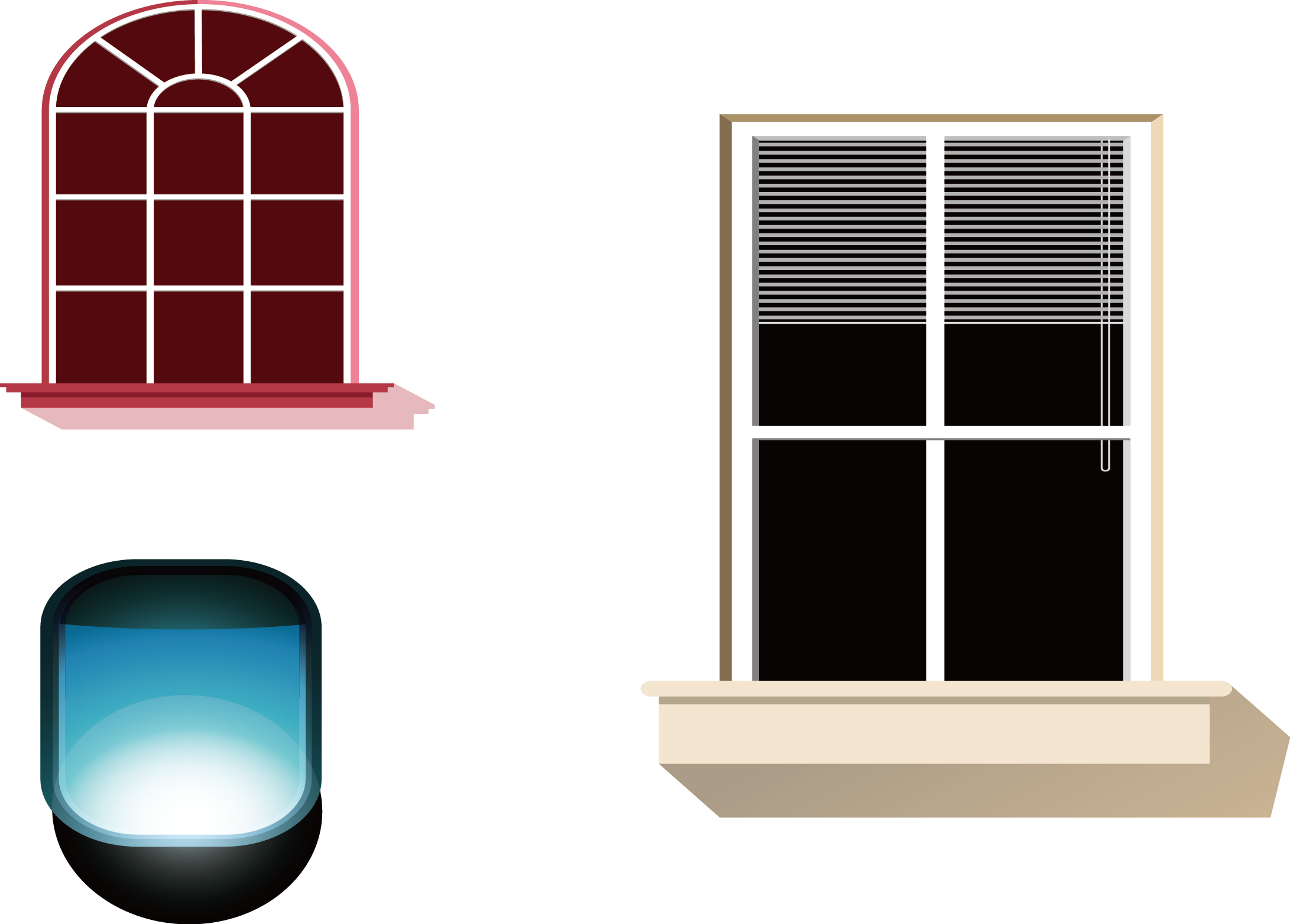 Window Vector Png - شباك فيكتور (2182x1564), Png Download