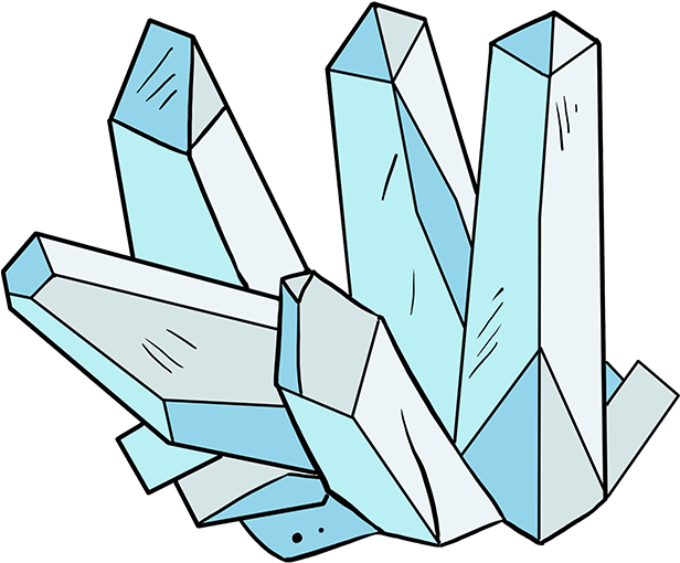 How To Draw Crystals - Crystals How To Draw (680x678), Png Download