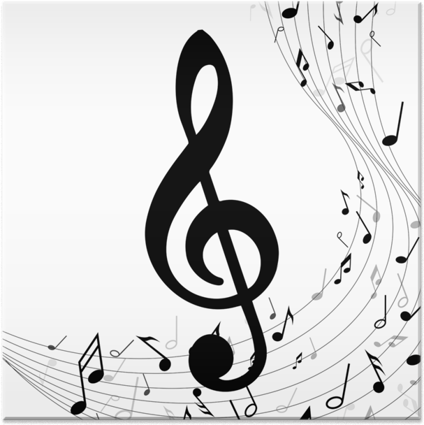 Azulejo Notas Musicais Ii De Wesley Carçadona - Treble Clef (800x800), Png Download