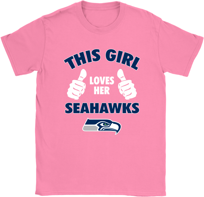 This Girl Loves Her Seattle Seahawks Nfl Shirts - Dodge Challenger (1024x1024), Png Download