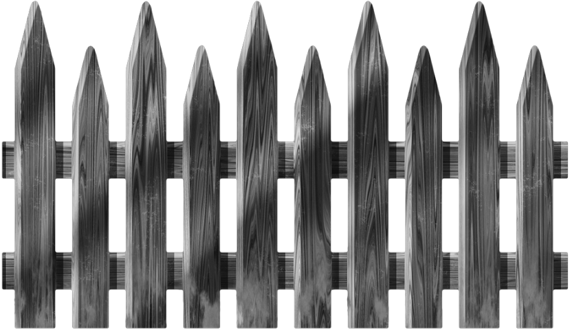 Wood Sticker - Fence (1024x1024), Png Download