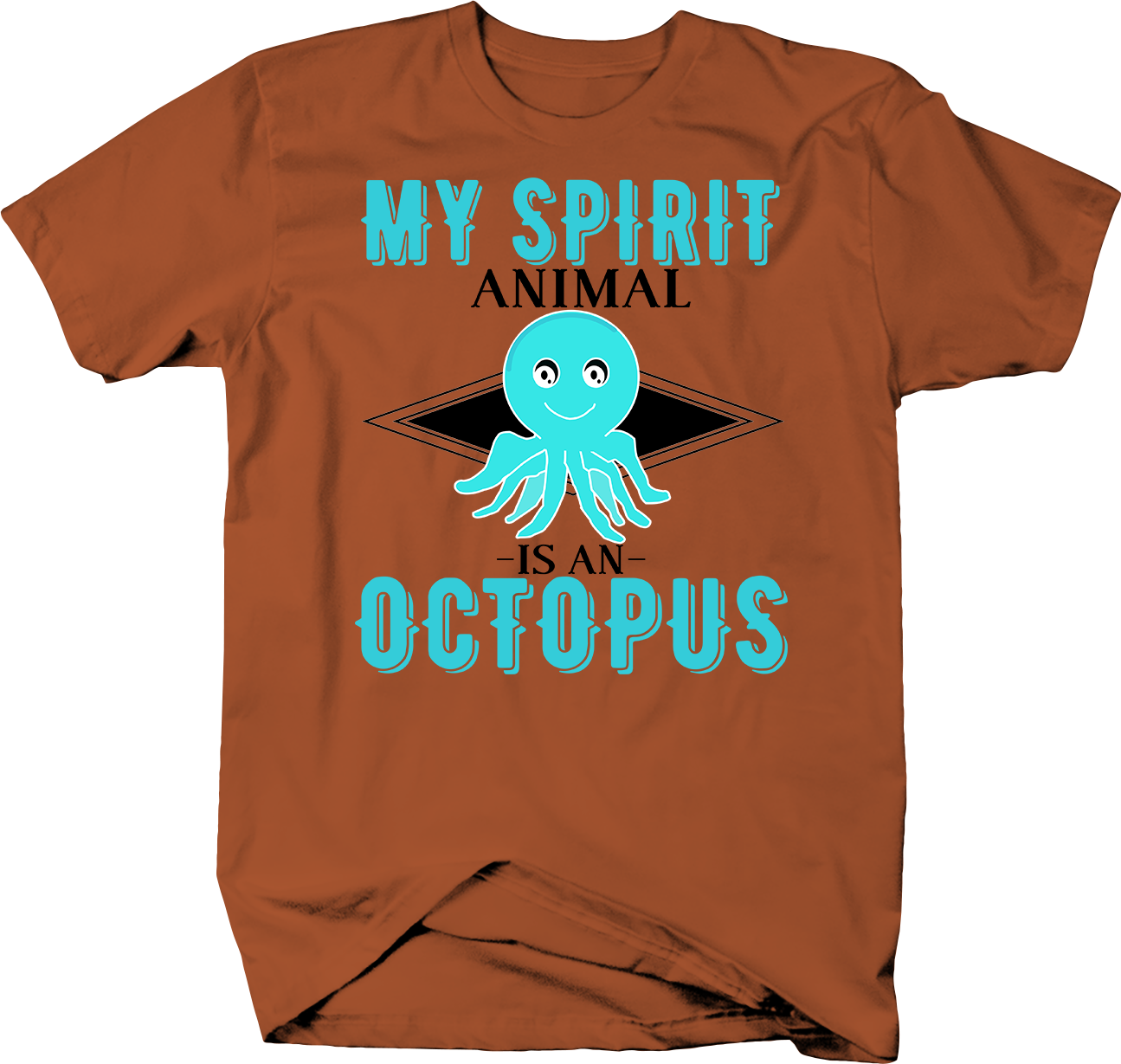 My Spirit Animal Is An Octopus Funny Humor - Octopus (1295x1229), Png Download
