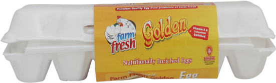 Farm Fresh Golden Egg 12's - Ice Cream (550x684), Png Download