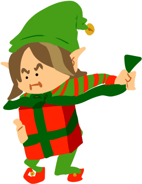Christmas Elf Clipart Png - Cartoon (500x639), Png Download