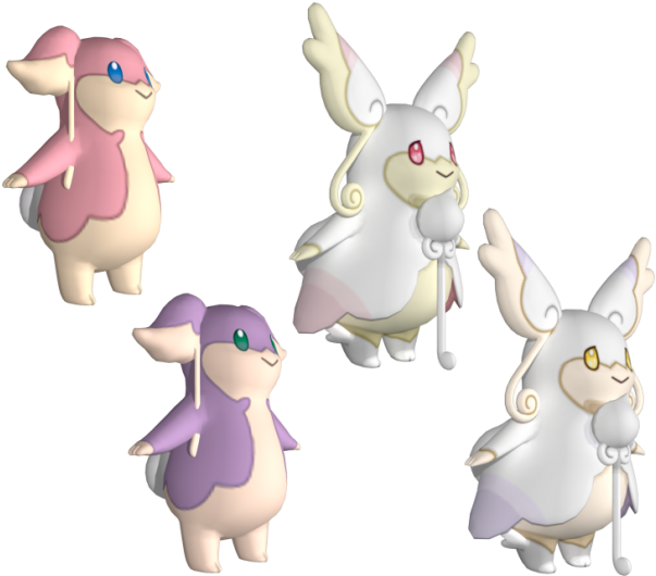 Audino 3d Model - Cartoon (620x537), Png Download