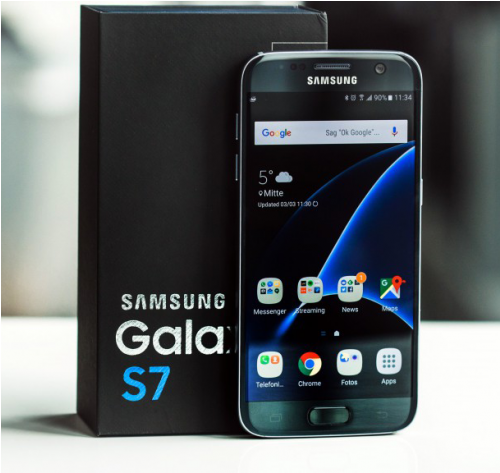 Galaxy S7 - Samsung Galaxy S7 Flat (500x633), Png Download