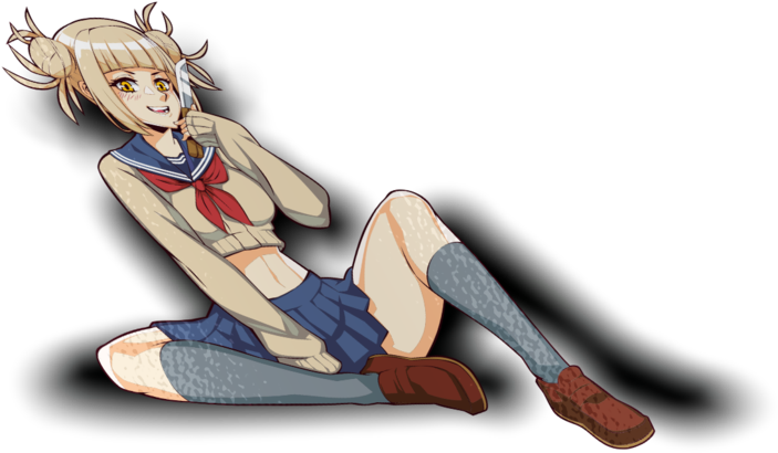 Toga Crop Top Waifu Sticker - Monoplane (1280x1280), Png Download