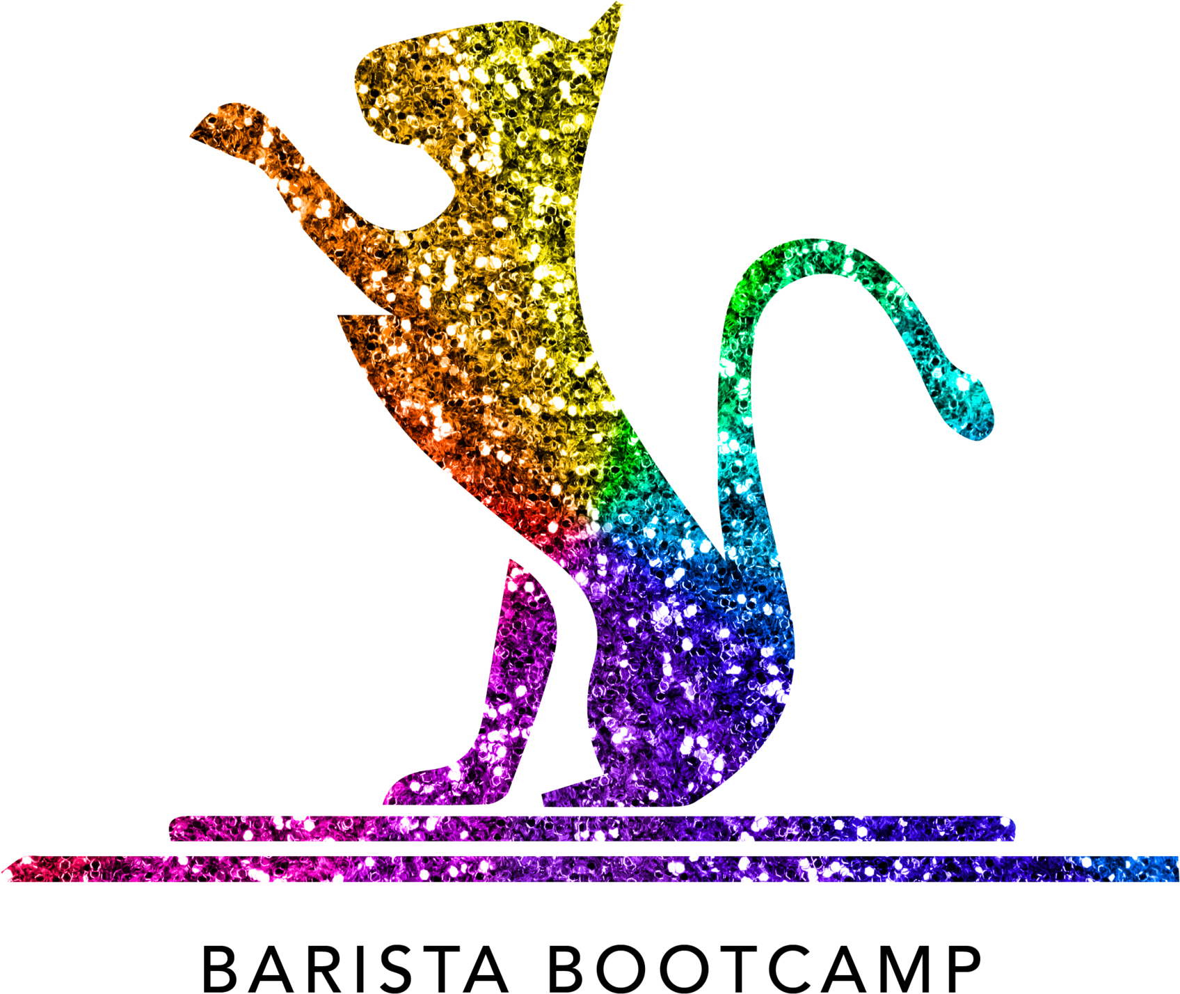 Glitter Cat Barista Bootcamp Is An All-expenses Paid - Cat Vector Logo (1920x1920), Png Download